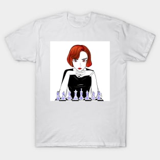 Beth the queen’s gambit in chessmaster Beth harmon art T-Shirt